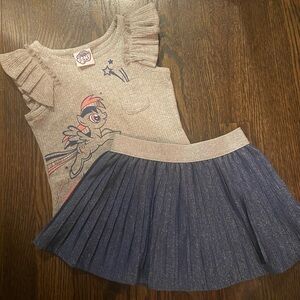 My Little Pony Tank Top & Skirt Set - Brand New Without Tags